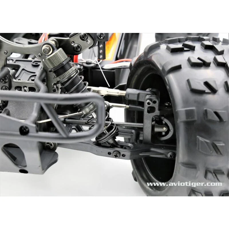 BLACKBULL Buggy Rc Carbone Bull Monster 1/8 Ep Bruhsless - immagine 10