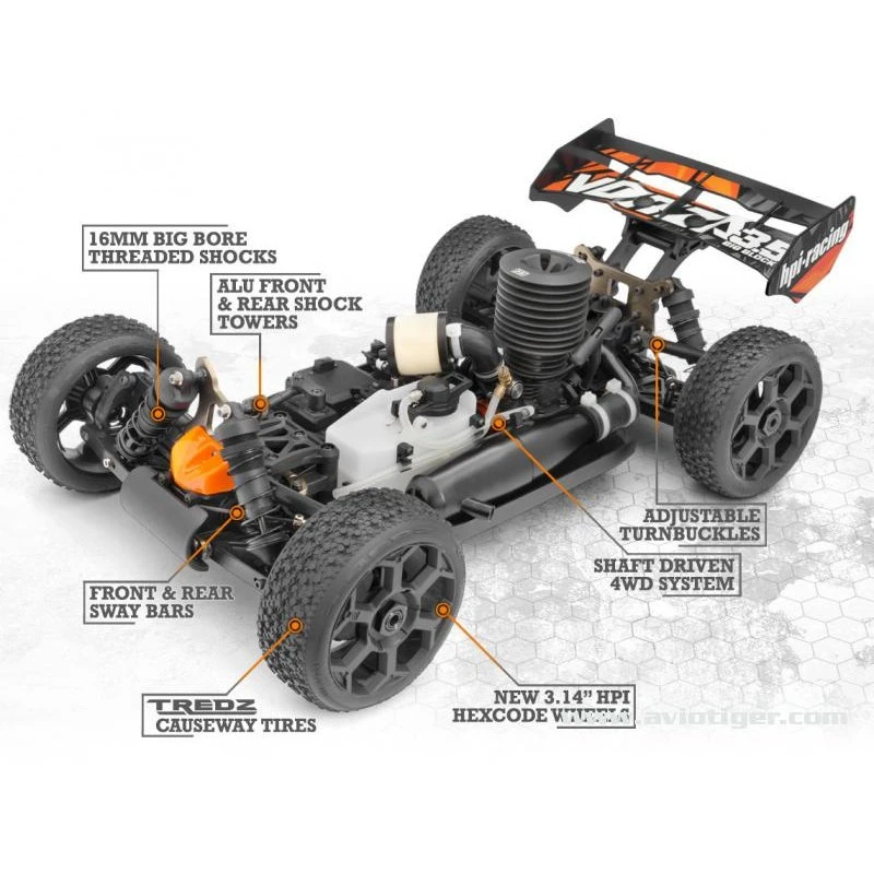 HPI Racing Buggy Rc Buggy Vorza Nitro - immagine 18