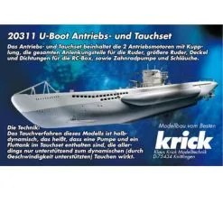 Krick Barche Rc Elettrico Motore U - Boot