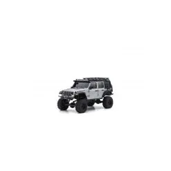 Kyosho RC Auto Mini-Z 4X4 MX-01 Jeep Wrangler Rubicon Argento Metallizzato (KT531P)