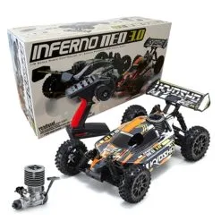 Buggy Rc Kyosho Inferno Neo 3.0 1: 8 RC Nitro Readyset Con KE21SP - T3 ARANCIONE