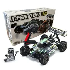 Buggy Rc Kyosho Inferno Neo 3.0 1: 8 RC Nitro Readyset Con KE21SP - T4