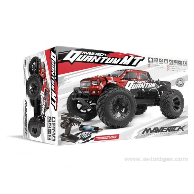 Maverick Buggy Rc Quantum 4x4 Mt Rosso - immagine 4