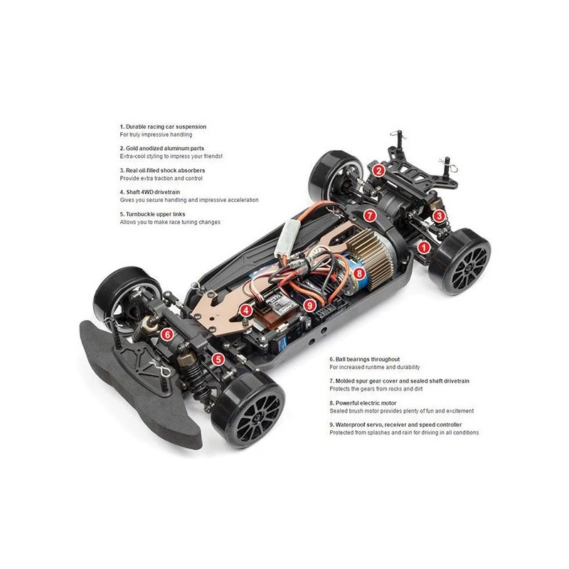 Maverick Strada Dc 1/10 4x4 Drift 2.4 Rtr - immagine 7