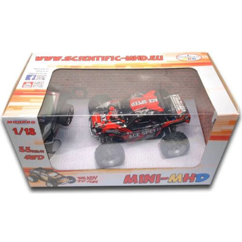 MHDPRO RC Auto Carbone MINI MHD SUV Rosso 4WD - immagine 5