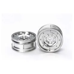 Tamiya RC Ruote 26mm Offset +2 Argento Opaco