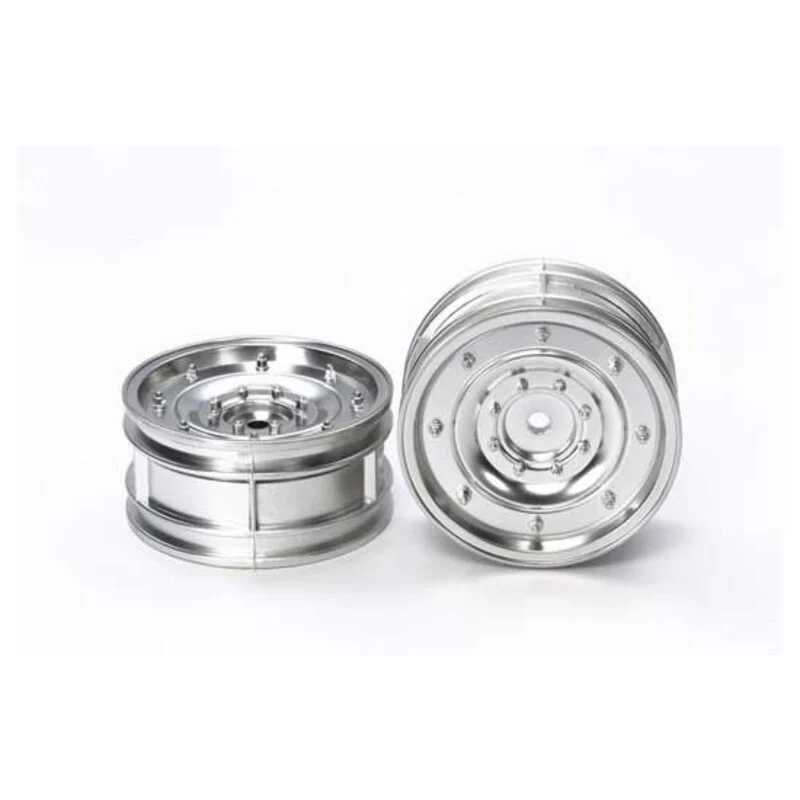 Tamiya RC Ruote 26mm Offset +2 Argento Opaco