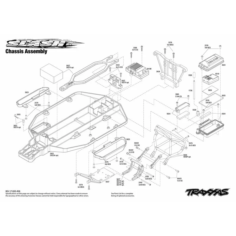 Traxxas Slash 4x2 Spazzolato Con Batteria / Caricabatterie - immagine 4