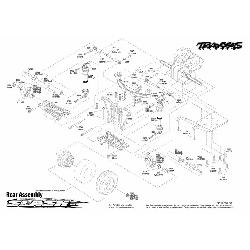 Traxxas Slash 4x2 Spazzolato Con Batteria / Caricabatterie - immagine 6