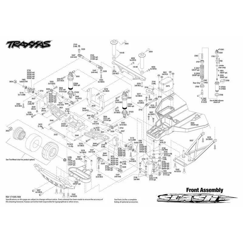 Traxxas Slash 4x2 Spazzolato Con Batteria / Caricabatterie - immagine 5