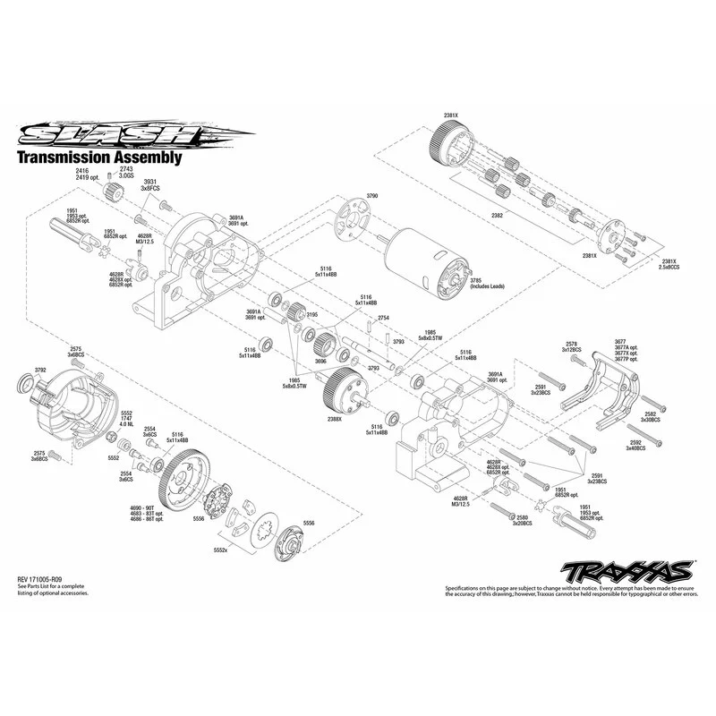 Traxxas Slash 4x2 Spazzolato Con Batteria / Caricabatterie - immagine 8