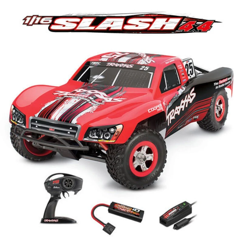 Traxxas Slash 4x4 Spazzolato Con Batteria/caricabatterie