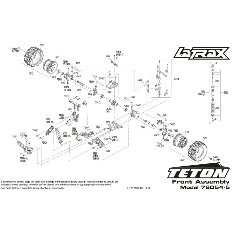 Traxxas Latrax Teton 4x4 Spazzolato Con Batteria / Caricabatterie - immagine 7