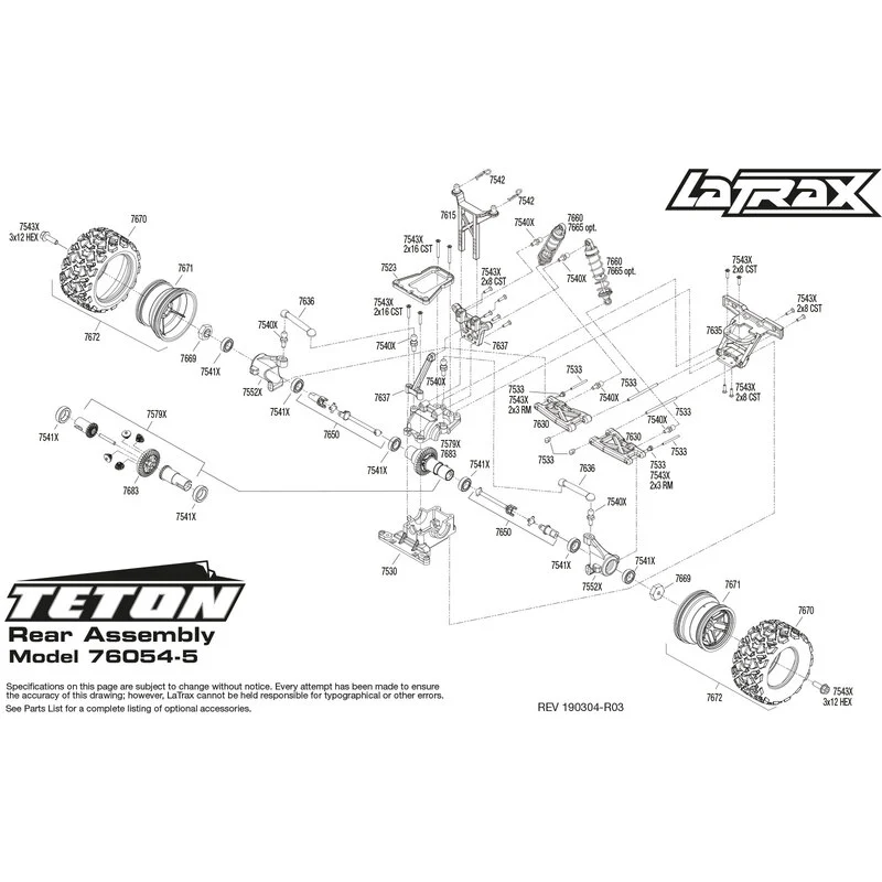 Traxxas Latrax Teton 4x4 Spazzolato Con Batteria / Caricabatterie - immagine 9